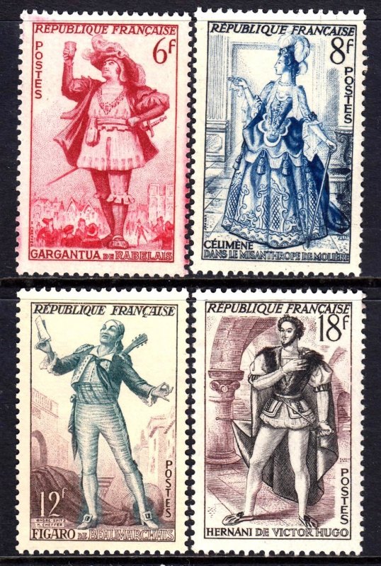 France 1953 Costumes Complete Mint MNH Set SC 688-691