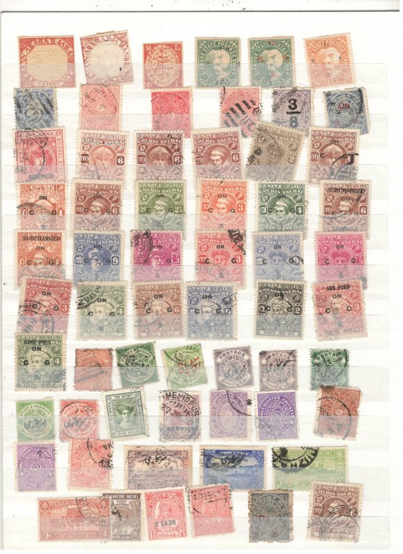 INDIA COLLECTION ON STOCK SHEET MINT/USED