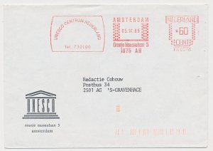 Meter cover Netherlands 1985 UNESCO - U.N. Educational, Scientific and Cultural 