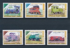 [113884] Afghanistan 1999 Railway trains Eisenbahn Locomotives  MNH