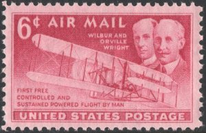 SC#C45 6¢ Wright Brothers Single (1949) MNH