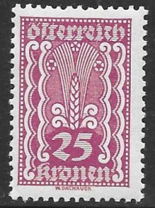 Austria 261: 25k Symbols of Agricultue, MH, F-VF