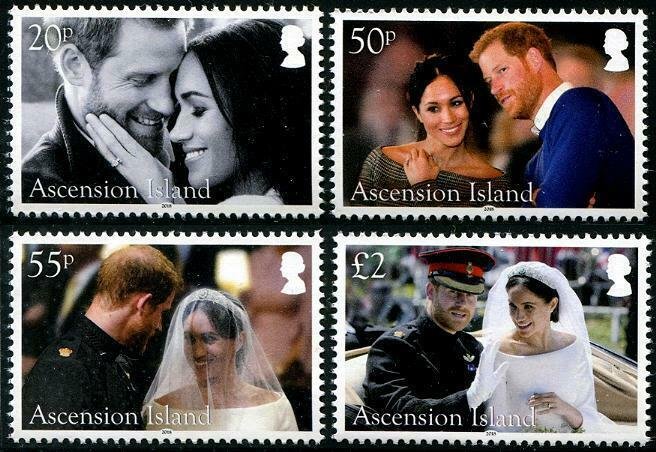 HERRICKSTAMP NEW ISSUES ASCENSION Royal Wedding Prince Harry