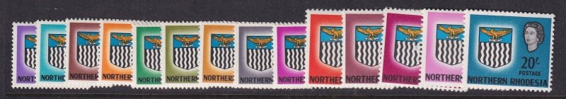 Northern Rhodesia, Scott 75-88 (SG 75-88), MNH