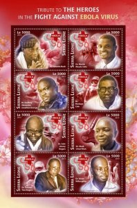 SIERRA LEONE - 2015 - Fight Against Ebola #2 - Perf 8v Sheet - Mint Never Hinged