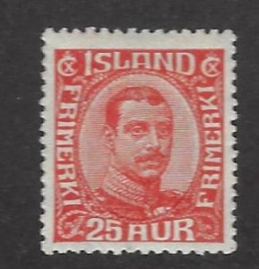 Iceland SC#121 Mint F-VF SCV$19.00....Fill a Great Spot!