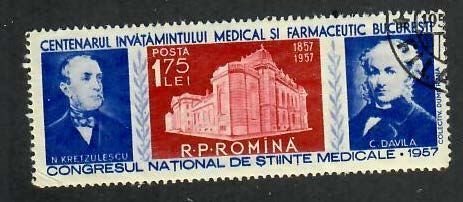 Romania; Scott 1152; 1957; Precanceled; NH