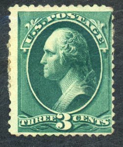 U.S. #207 MINT OG DISTURBED THINS