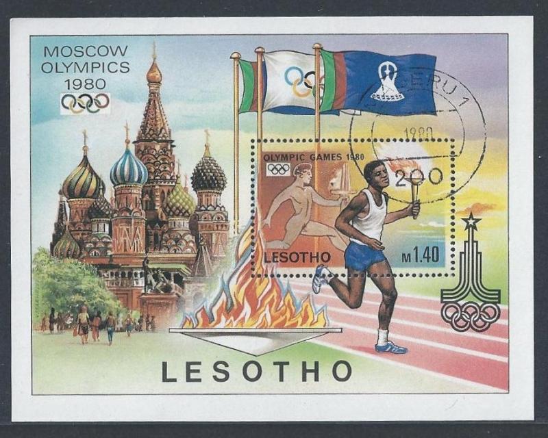 Lesotho SC# 296 MNH SCV$2.25 - Souvenir Sheet - Olympics