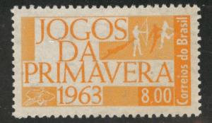 Brazil Scott 968 MH* 1963 3 stamp