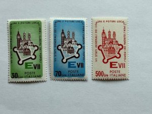Italy – 1964 – Set of 3 Stamps – SC# 896-898 - MNH
