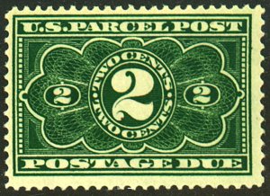 U.S. #JQ2 MINT OG NH