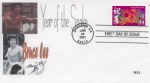 2001 Year of the Snake  (Scott 3500) WII #2 FDC