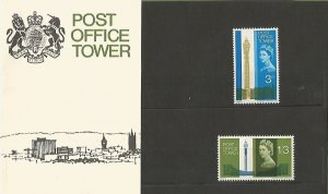 GB QEII 1965 Opening of Post Office Tower Presentation Pack Original Cellophane