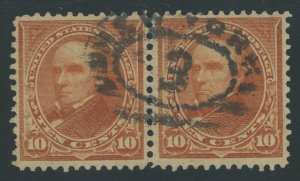 USA 283 - 10 cent Webster Type II - VF Used pair