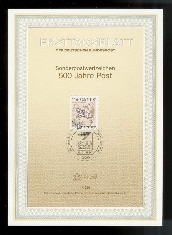 GERMANY (52) Ersttagsblatt FDC Presentation Cards