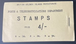 BRITISH SOLOMON ISLANDS QEII SG SB1, 1959  stamp booklet. Cat £40.