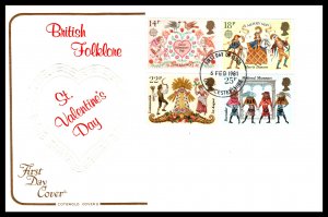 Great Britain 933-936 Cotswold U/A FDC