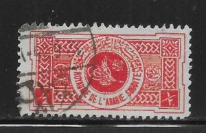 Saudi Arabia RA1 1934 Postal Tax single Used