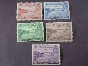 PAPUA/NEW GUINEA # C5-C9-MINT/HINGED----COMPLETE SET---AIR-MAIL--1938