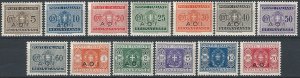 1939-40 Africa Orientale Italiana segnatasse 13v. MNH Sassone n. 1/13