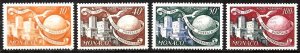 Monaco - UPU - 4-stamp Set OGNH - Post Office Fresh