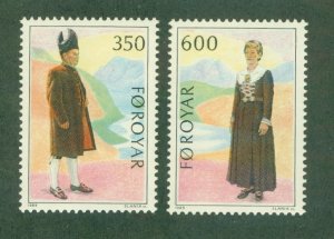 FAROE ISLANDS 189-90 MNH CV $3.00 BIN $1.75