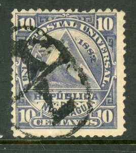 Nicaragua 1882 ABNC 10¢ w/ Leon Type 1  Cancel VFU L787