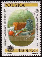 Poland SG#3445 Used - 1992 3500z. - Vegetables, Glass, Food