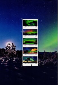 MB438 Sweden Scott 2787 MNH stamps collector's sheet Aurora Borealis