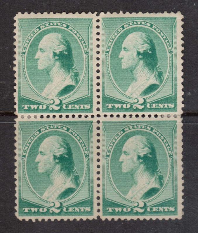 USA #213 VF Mint Block 