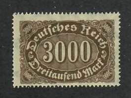 Germany; Scott 206; 1923;  Unused; NH