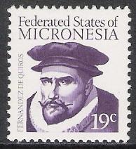 Micronesia #13 Fernandez de Quiros MNH