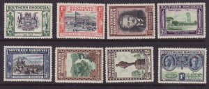 Southern Rhodesia-Sc#56-63- id9-unused og NH set-Rhodes-KGVI-1940-