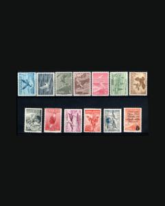 VINTAGE:CUBA 1956 OG NH PRISTINE C136-147,151 LOT 1956C