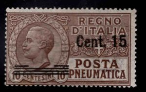 Italy Scott D9 MH* Pneumatic Post Surcharged stamp