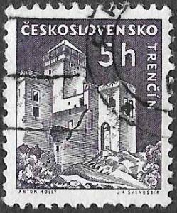 Czech SC 970 - 5h - Trencin Castle - Used - 1960