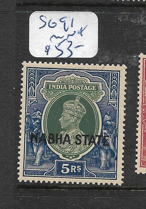 INDIA  NABHA   (PP2905B)  KGVI  5R    SG 91     MNH