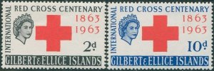 Gilbert & Ellice Islands 1963 SG80-81 Red Cross set MLH