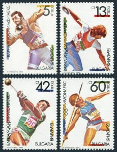 Bulgaria 3565-3268, MNH. Mi 3866-3869. OLYMPHILEX-1990. Discus, Javelin,Shot put