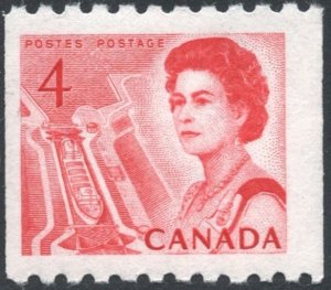 Canada SC#467 4¢ QE II, Lock in the St. Lawrence Seaway Coil Single (1967) MNH