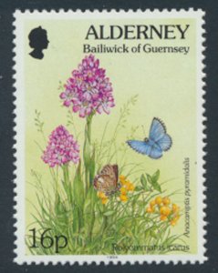 Alderney  SG A70  SC# 80  Flowers   MNH  see scan