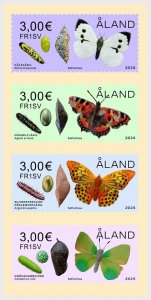 Aland - Postfris/MNH - Complete set Butterflies 2024