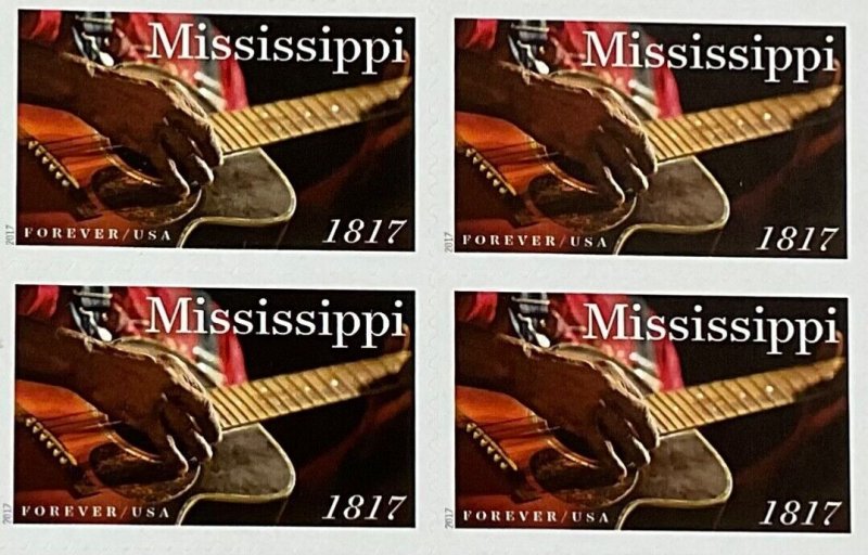 5190   Mississippi Statehood   MNH Forever sheet of 20   FV 13.60  Issued 2017