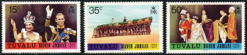 Tuvalu  #43-45  Mint NH   CV $5.35