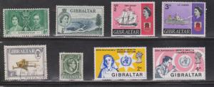 GIBRALTAR Selection Of Mostly Mint Issues - KGVI & QEII