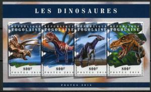 TOGO 2018 DINOSAURS SHEET MINT NEVER HINGED