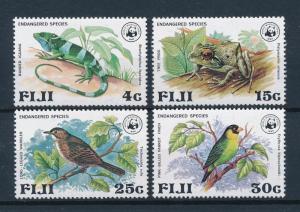 [54220] Fiji 1979 Reptiles WWF Frog Iguana Birds MNH