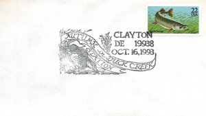 US SPECIAL EVENT CANCELLATION COVER AUTUMN IN DUCK CREEK CLAYTON DE 1993