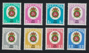 Isle of Man Postage Due Third issue 8v 1982 MNH SG#D17-D24